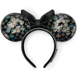 Loungefly Serre-tête à oreilles Jack Skellington pour adultes, L'Étrange Noël de monsieur Jack de Tim Burton