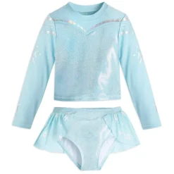 Maillot de bain Elsa 2 pièces pour enfants, La Reine des Neiges