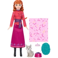 Mattel Poupée Anna et louveteau, La Reine des Neiges