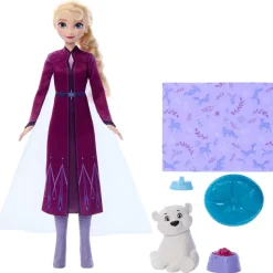 Mattel Poupée Elsa et ourson, La Reine des Neiges