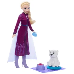 Mattel Poupée Elsa et ourson, La Reine des Neiges