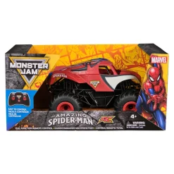 Monster Jam Monster Truck télécommandé Marvel The Amazing Spider-Man, échelle 1:24, jouets pour garçons et filles âgés de 4 ans et plus