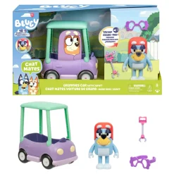 Moose Toys Coffret Janet et voiture de mamie interactive, Bluey