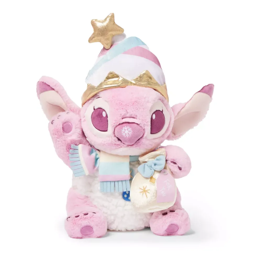 Peluche Angel avec pochette spéciale fêtes de taille moyenne, Lilo & Stitch