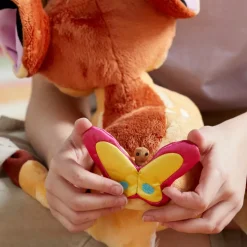 Peluche Bambi de taille moyenne avec papillon