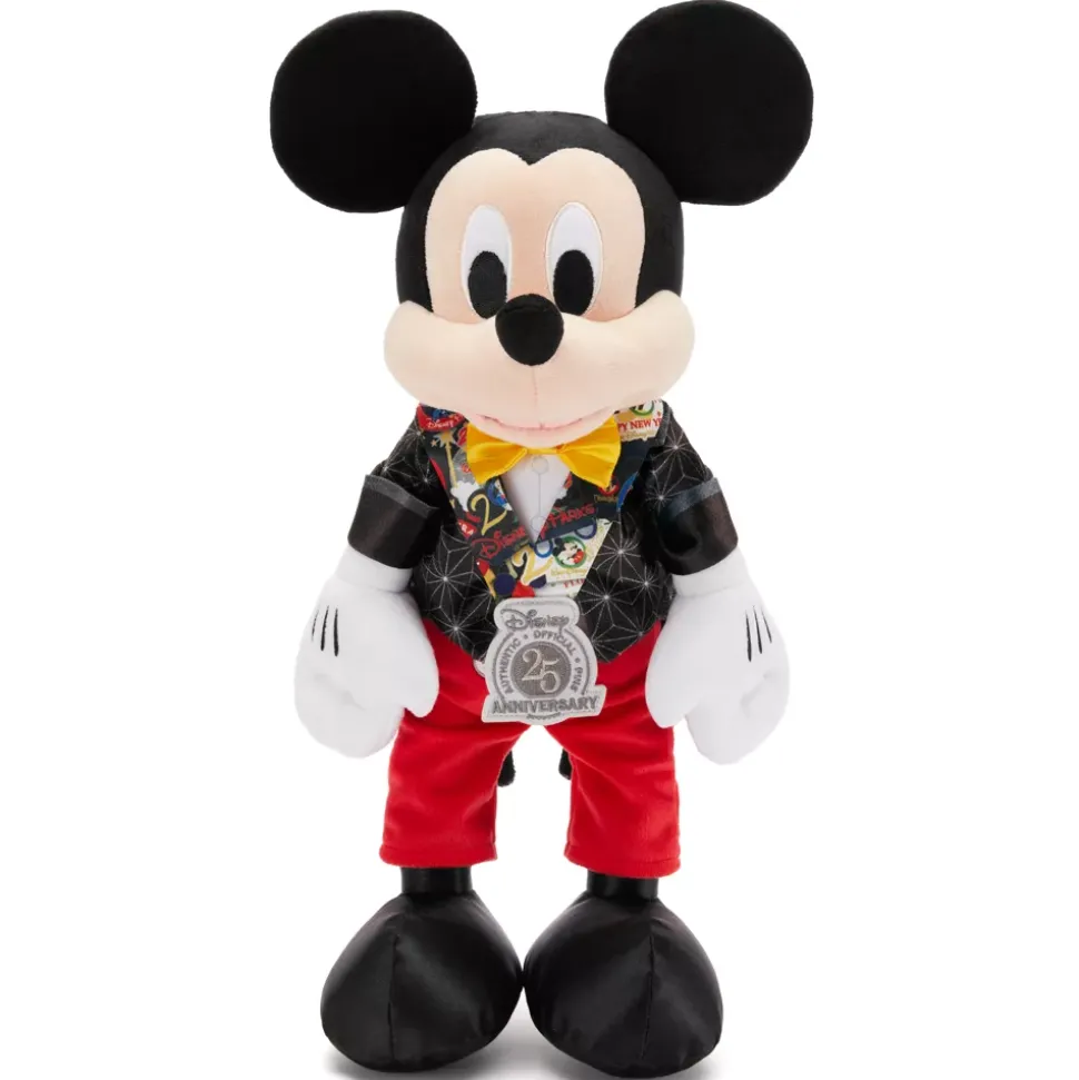 Peluche Mickey de taille moyenne, 25e anniversaire des échanges de pin's Disney