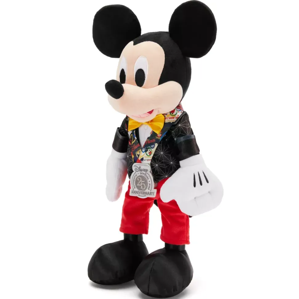 Peluche Mickey de taille moyenne, 25e anniversaire des échanges de pin's Disney
