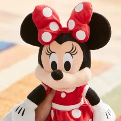 Peluche Minnie Mouse rouge de taille moyenne