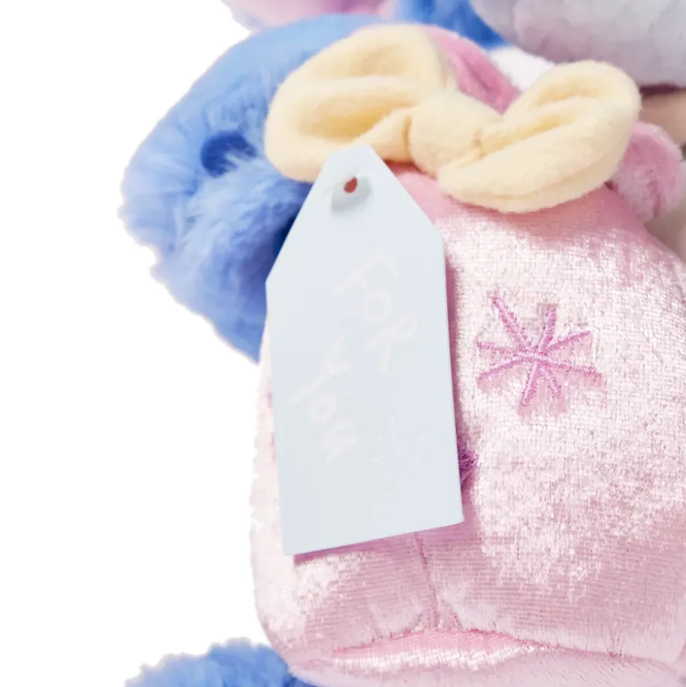 Peluche Stitch avec pochette spéciale fêtes de taille moyenne, Lilo & Stitch