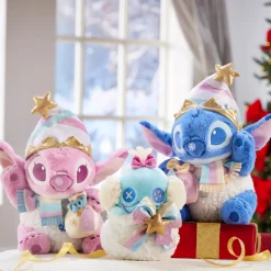 Peluche Stitch avec pochette spéciale fêtes de taille moyenne, Lilo & Stitch
