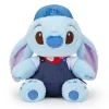 Peluche Stitch denim de taille moyenne, Lilo & Stitch, 33 cm