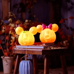 Petite citrouille creusée Minnie lumineuse