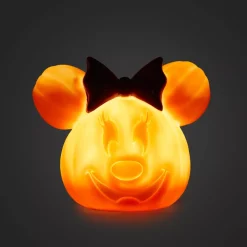 Petite citrouille creusée Minnie lumineuse