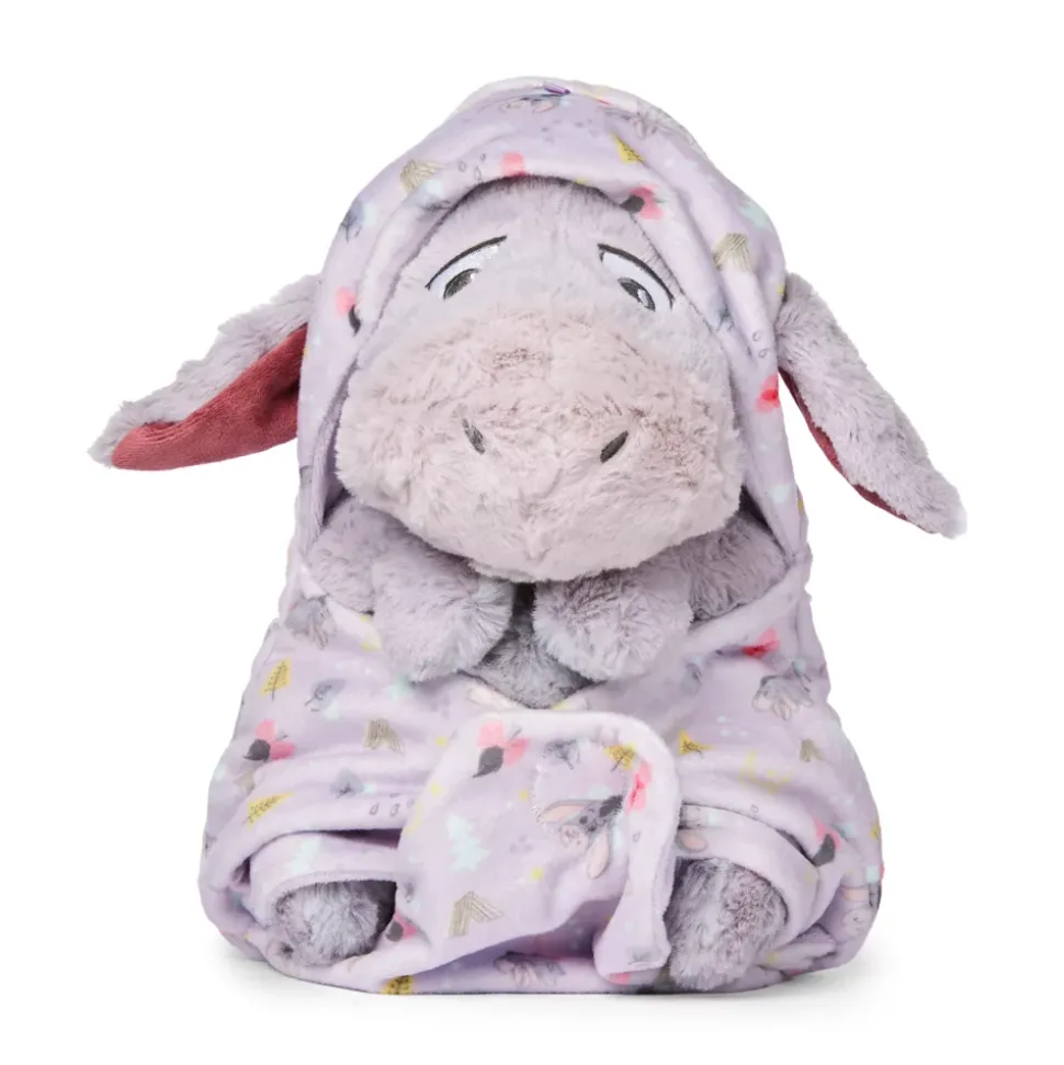 Petite peluche Bourriquet avec lange Disney Babies, Winnie l'Ourson, 25 cm