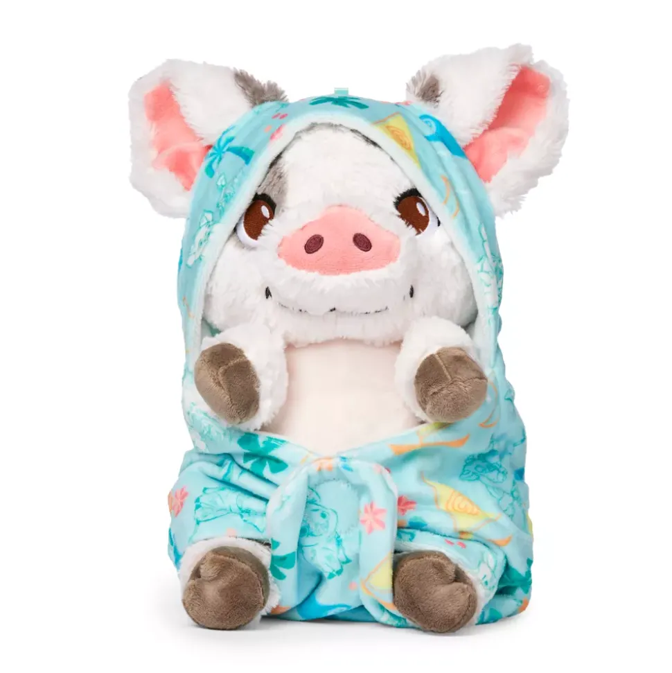 Petite peluche Pua avec lange Disney Babies, Vaiana, 25 cm