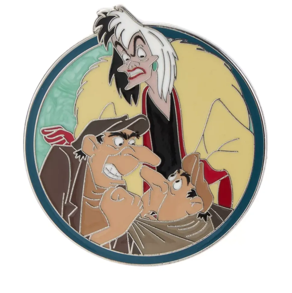 Pin's Cruella d'Enfer et hommes de main, 101 Dalmatiens