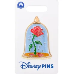 Pin's Rose enchantée, La Belle et la Bête