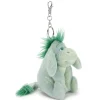 Porte-clés petite peluche Bourriquet verte, Winnie l'Ourson, 16 cm