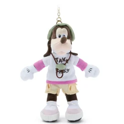 Porte-clés petite peluche Dingo au camping – 17 cm