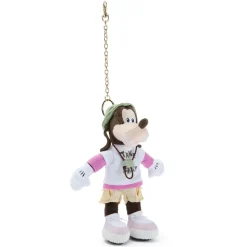 Porte-clés petite peluche Dingo au camping – 17 cm