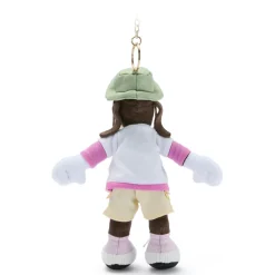 Porte-clés petite peluche Dingo au camping – 17 cm