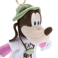Porte-clés petite peluche Dingo au camping – 17 cm