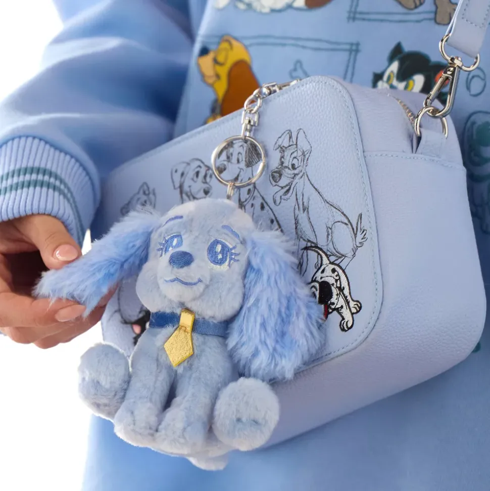 Porte-clés petite peluche Lady bleue, La Belle et le Clochard