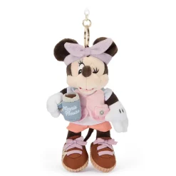 Porte-clés petite peluche Minnie au camping – 17 cm