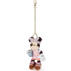 Porte-clés petite peluche Minnie au camping – 17 cm
