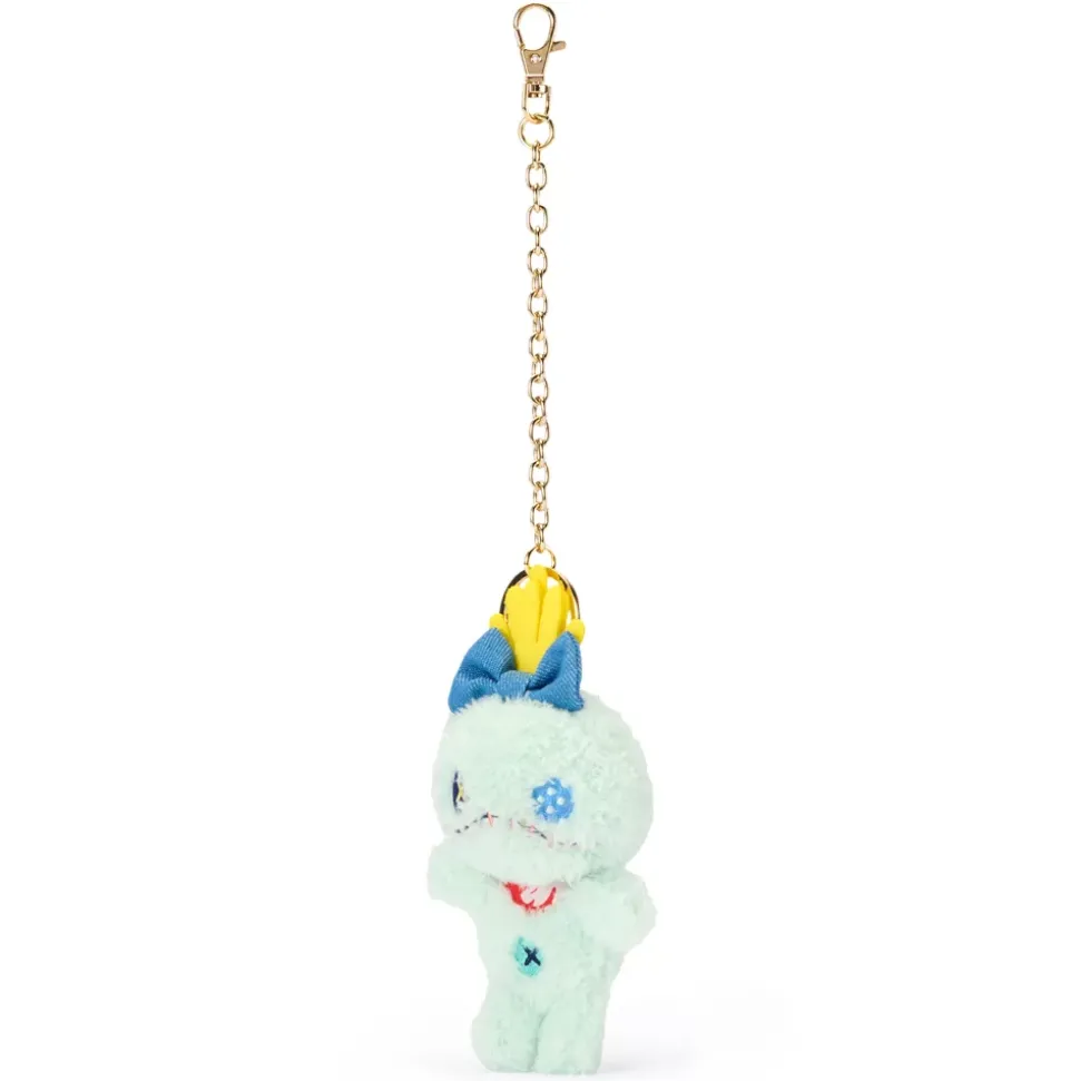 Porte-clés petite peluche Souillon en denim, Lilo & Stitch, 12 cm