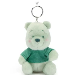 Porte-clés petite peluche Winnie l'Ourson verte, 18 cm