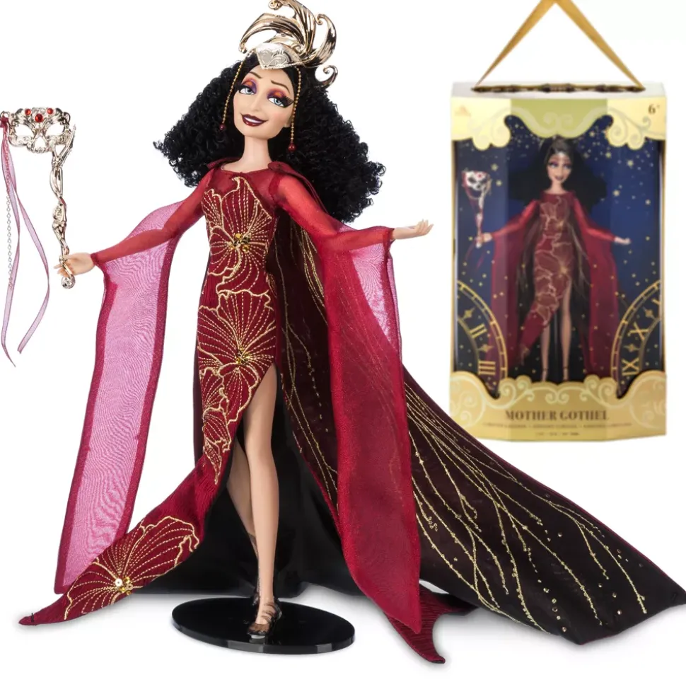 Poupée Mère Gothel Fashionably Late Midnight Masquerade Series Disney Designer Collection en édition limitée, Raiponce