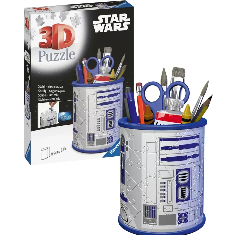 Ravensburger Pot à crayons R2-D2 Puzzle en relief 54 pièces, Star Wars