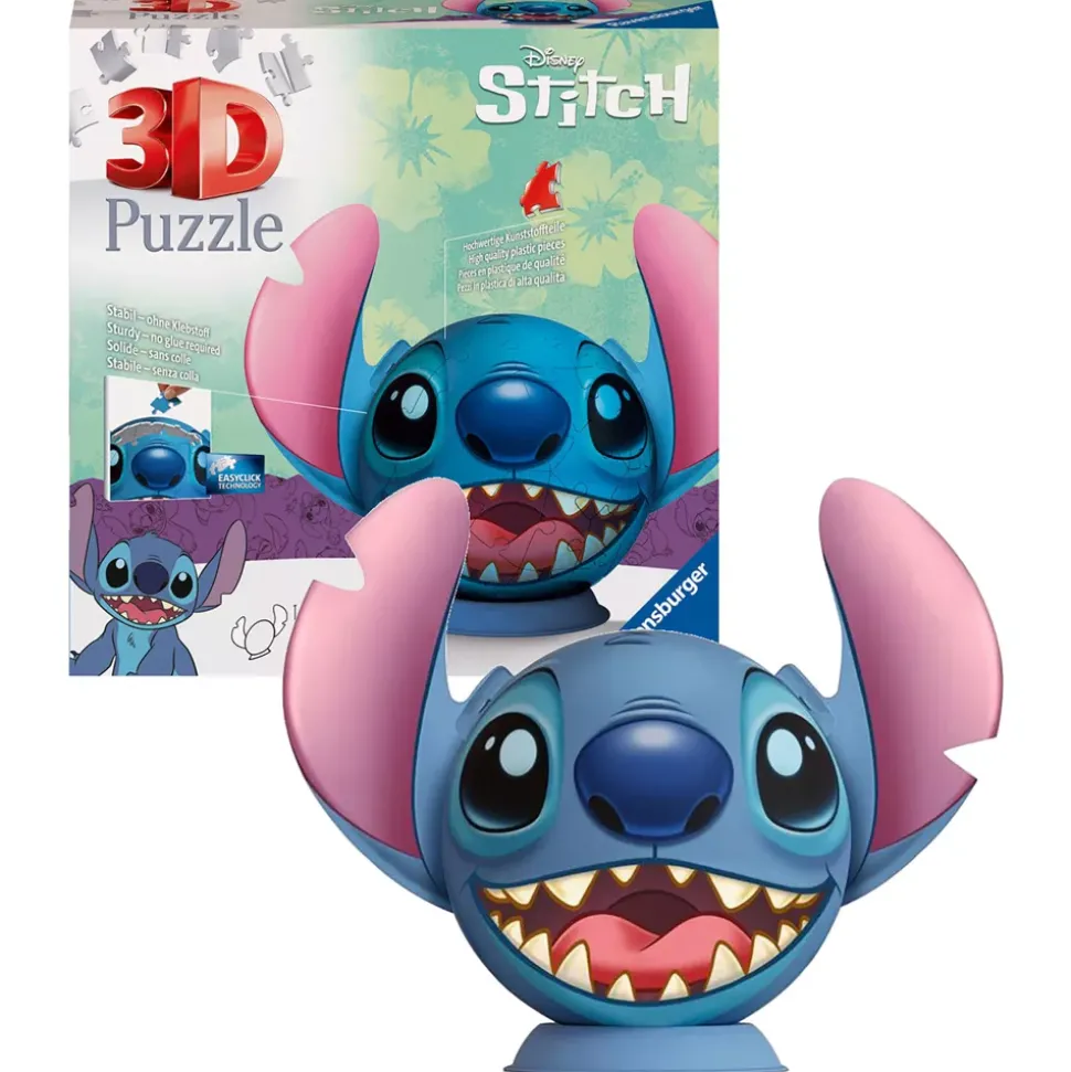 Ravensburger Puzzle Stitch avec oreilles en relief 72 pièces