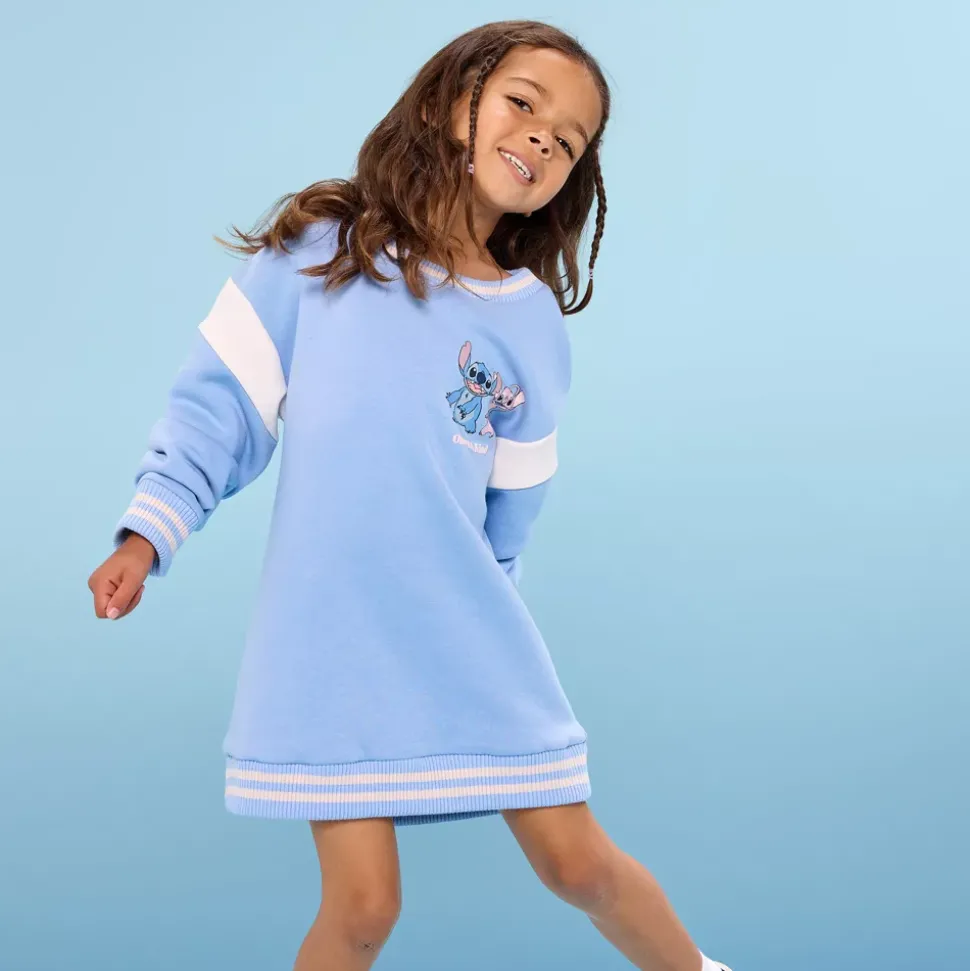 Robe sweatshirt Stitch et Angel pour enfants, Lilo & Stitch