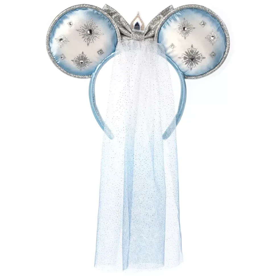 Serre-tête à oreilles Elsa avec voile