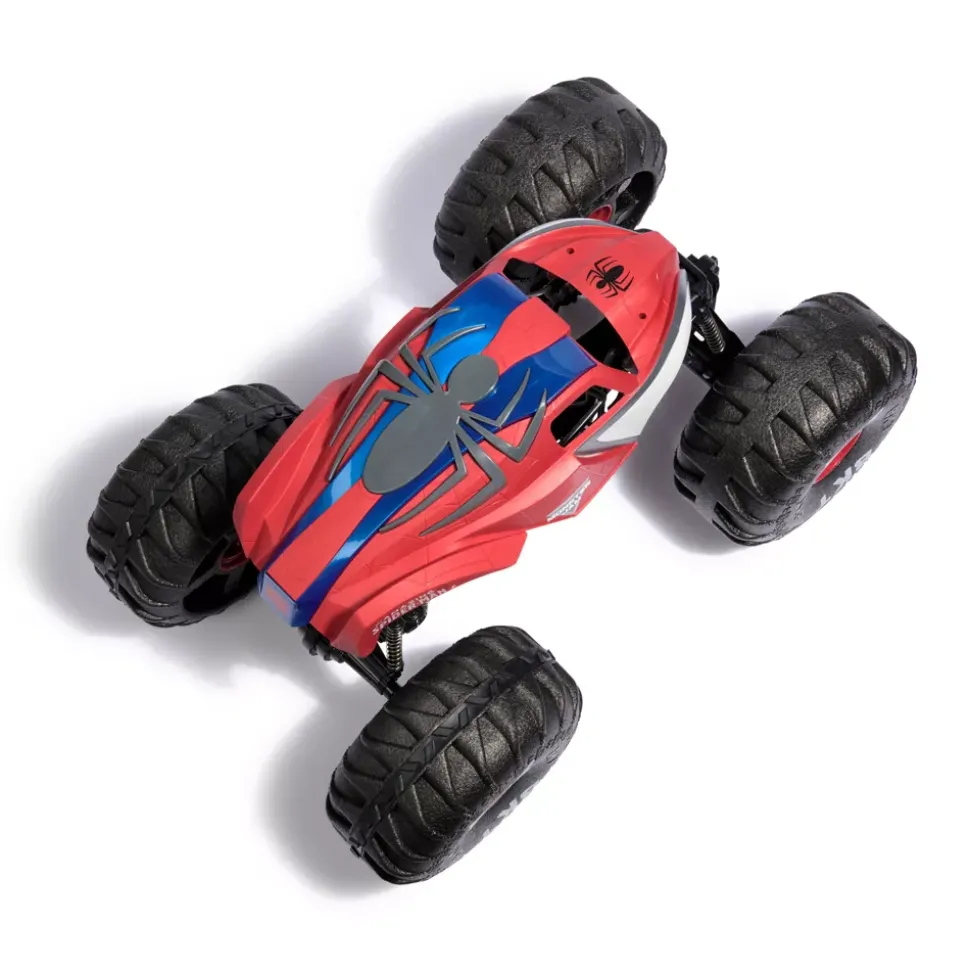 Spinmaster Monster Jam Monster Truck télécommandé Marvel Spider-Man géant, tout-terrain, plus de 60 cm de long, échelle 1:6