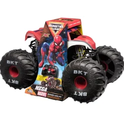 Spinmaster Monster Jam Monster Truck télécommandé Marvel Spider-Man géant, tout-terrain, plus de 60 cm de long, échelle 1:6