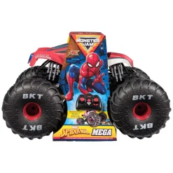 Spinmaster Monster Jam Monster Truck télécommandé Marvel Spider-Man géant, tout-terrain, plus de 60 cm de long, échelle 1:6