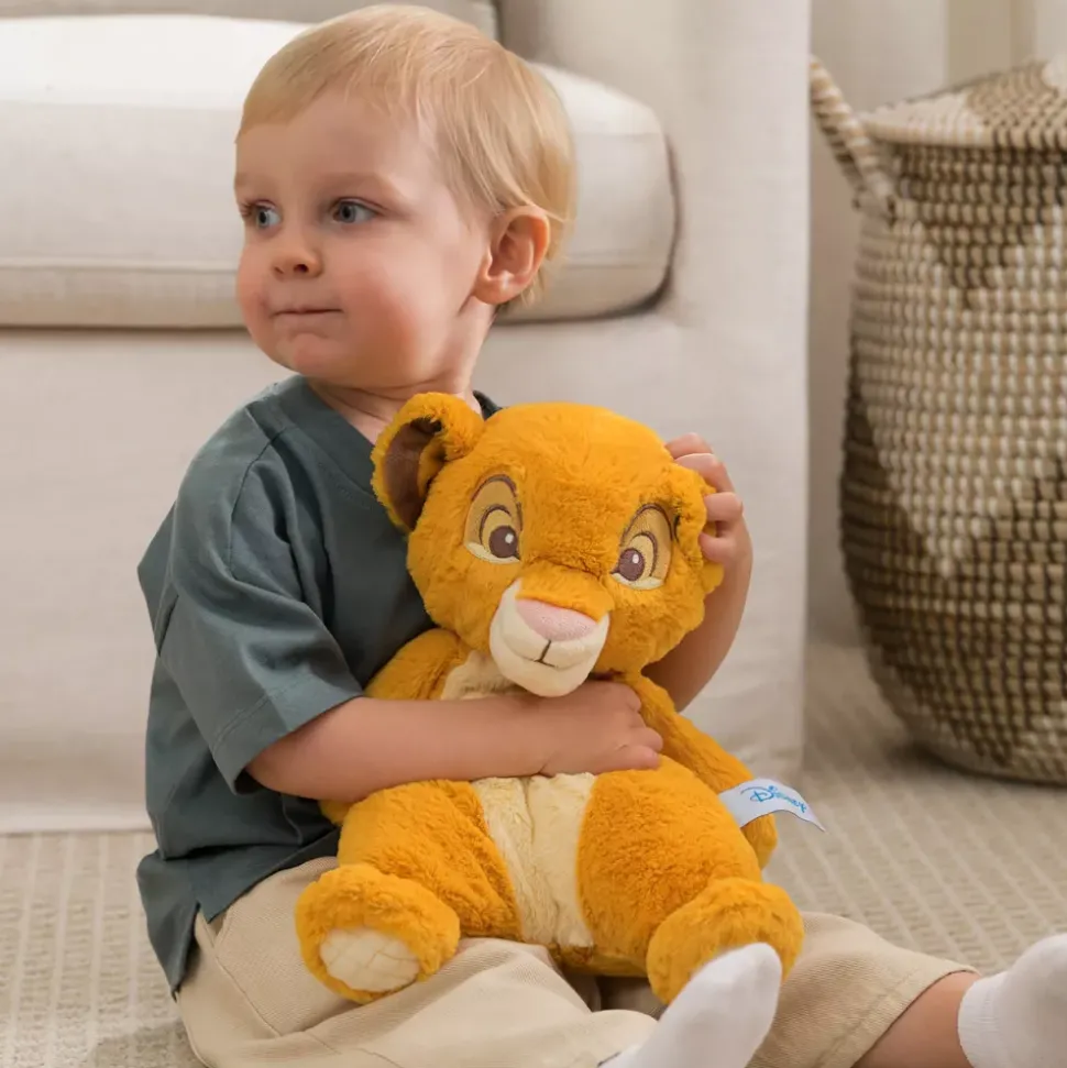 Spinmaster Peluche Simba Disney GUND Oh So Snuggly, Le Roi Lion, 31,5 cm