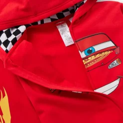 Sweat Flash McQueen à capuche avec fermeture zippée pour enfants, Disney Pixar Cars