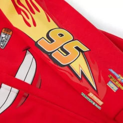Sweat Flash McQueen à capuche avec fermeture zippée pour enfants, Disney Pixar Cars