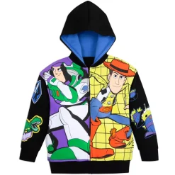 Sweatshirt Buzz l'Éclair et Woody zippé à capuche pour enfants, Toy Story