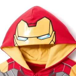 Sweat-shirt Iron Man à capuche et zip à l'avant pour enfants