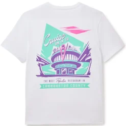 T-shirt Café V8 de Flo blanc pour adultes, Disney Pixar Cars
