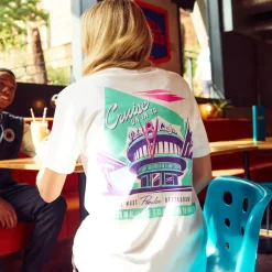 T-shirt Café V8 de Flo blanc pour adultes, Disney Pixar Cars
