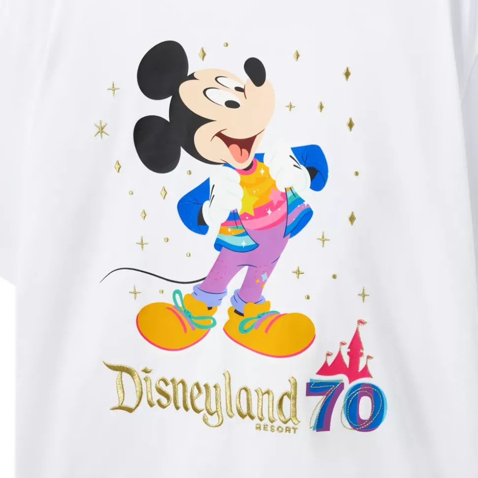 T-shirt Mickey 70e anniversaire de Disneyland Resort pour adultes