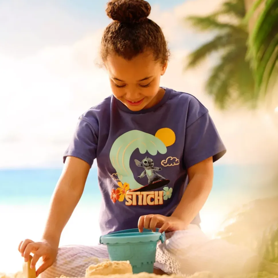 T-shirt Stitch bleu pour enfants, Lilo & Stitch (2025)