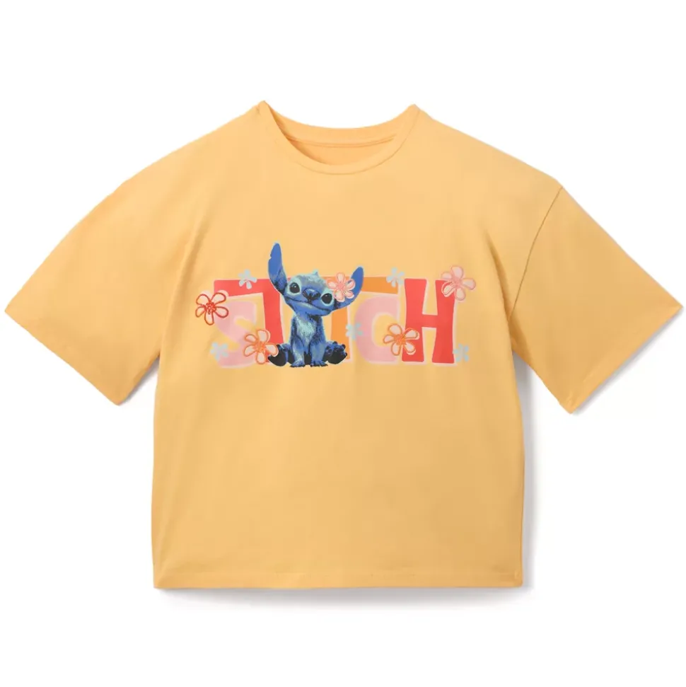 T-shirt Stitch jaune pour enfants, Lilo & Stitch