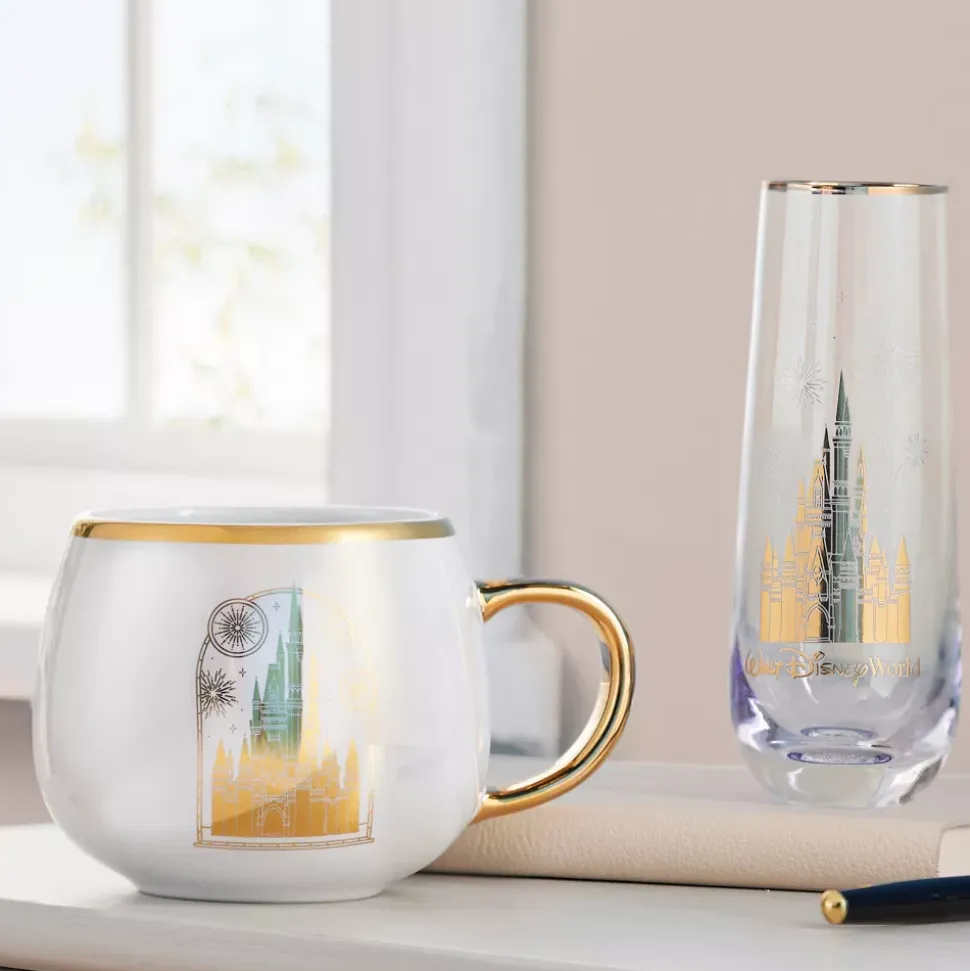 Verre à vin Château de Cendrillon sans pied, Walt Disney World
